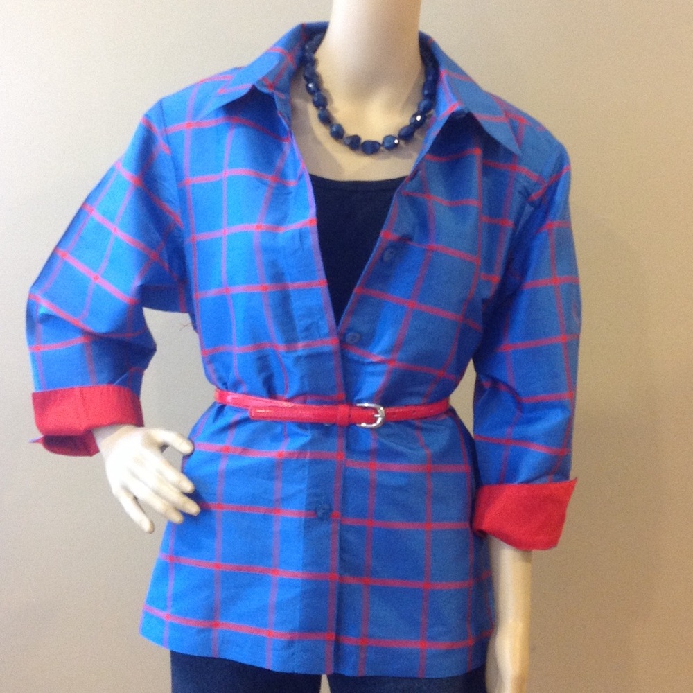 Vintage Linea by Louis Dell'Olio 100% Silk Shantung Shirt Jacket NWT